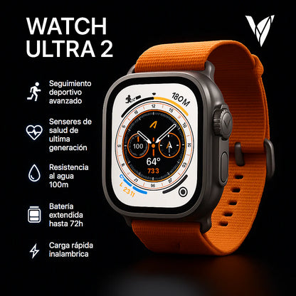 Smartwatch Ultra Pro 2 con 2 correas